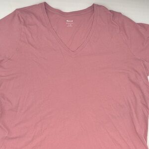 Madewell Soft Fade Cotton T-Shirt in Weathered Berry